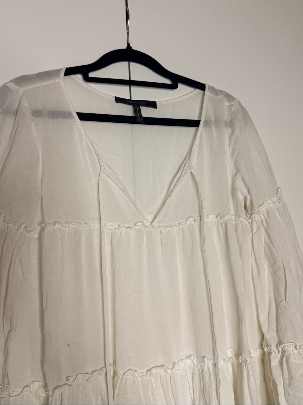 BCBGMaxAzria White Tiered Dress - Picture 2 of 5